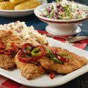 Country-Fried Pork & Peppers