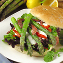 California Asparagus Sandwich with Pancetta and Lemon Aioli