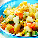 Crisp Cucumber with Nutty Peas