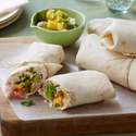 Salsa Chicken Wrap with Pineapple Pico de Gallo