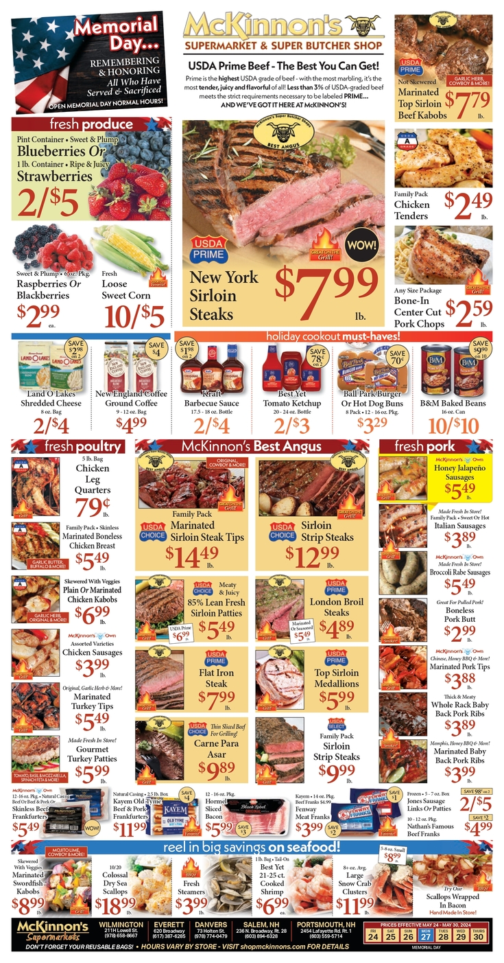 Print Weekly Specials | McKinnon's Supermarket | Weekly Flyer 5/24/2024 ...